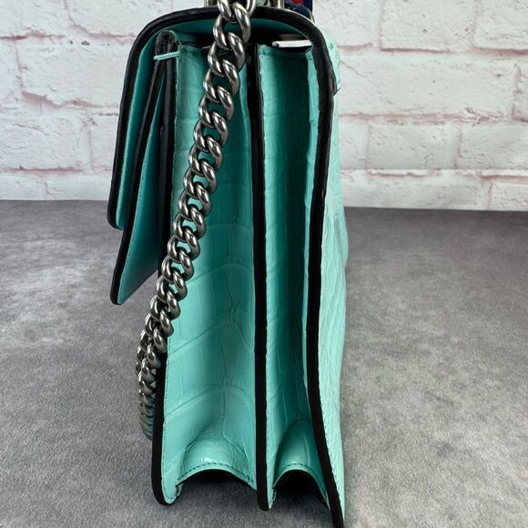 Gucci Croc Embossed Dionysus Crab Embroidered Limited Edition Runway Bag - Picture 9 of 16